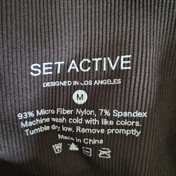 SET Active 2 Piece Brown Leggings and Crop Top Set X REVOLVE - Picture 11 of 12